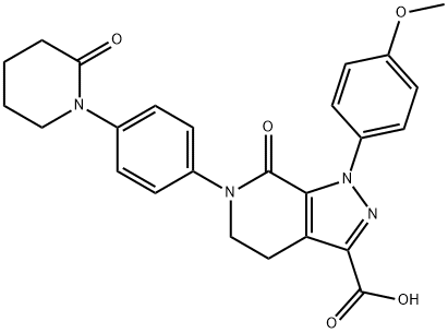 1- (4-methoxyphenyl) -7-oxo-6- [4- (2-oxopyridine-1-yl) phenyl] -4,5,6,7-tetrahydro-1H-pyrazolo [3,4-c] pyridine-3-carboxylic acid