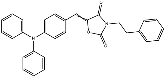 2,4-Oxazolidinedione,5-[[4-(dipenylamino)phenyl]methlene-3-(2-phenylethyl)