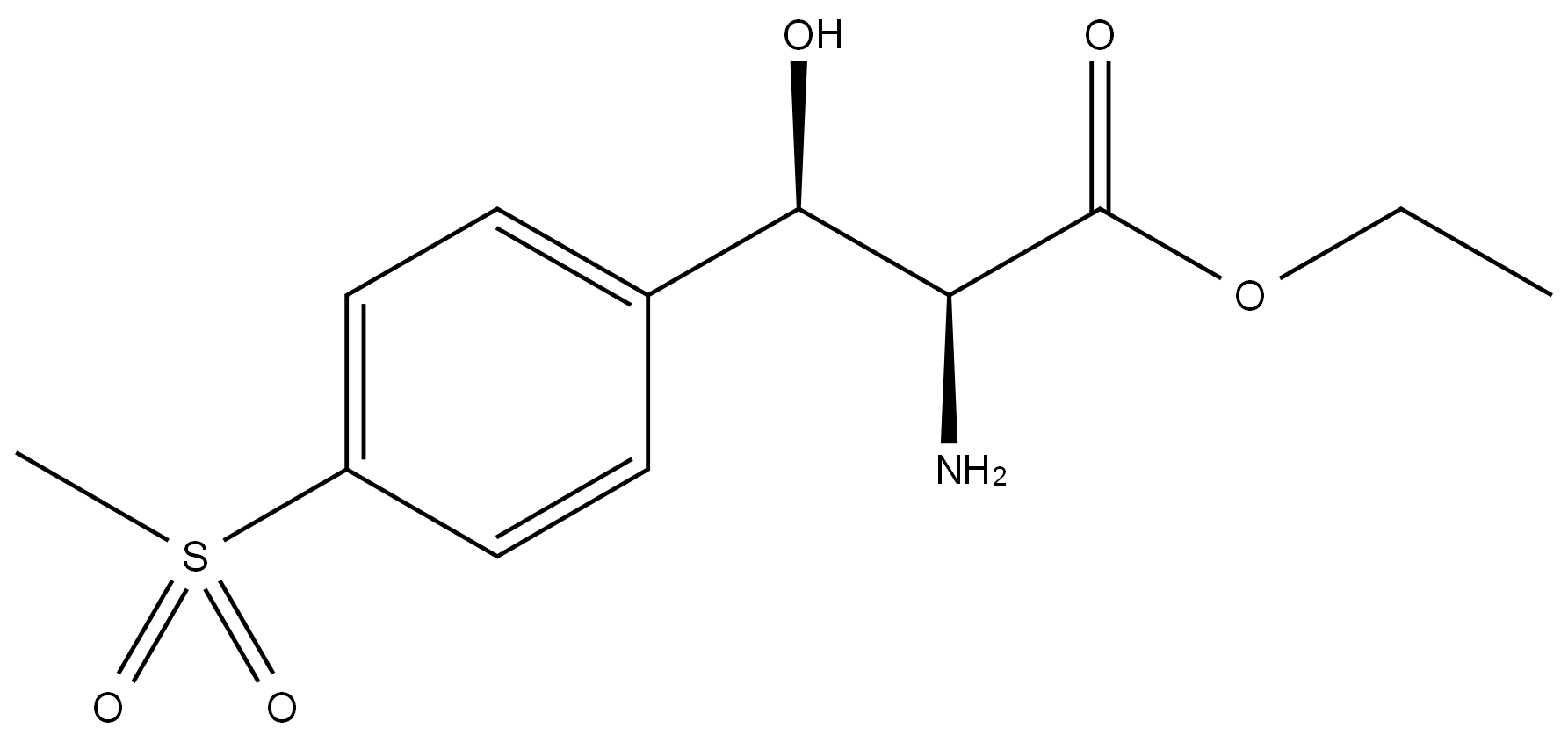 3-(4-(METHYLSULFONYL)PHENYL)SERINE ETHYL ESTER