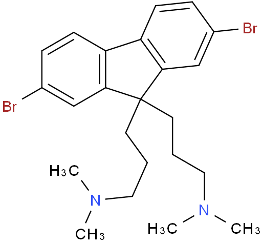 3,3'-(2,7-dibromo-9H-fluorene-9,9-diyl)bis(N,N-dimethylpropan-1-amine)