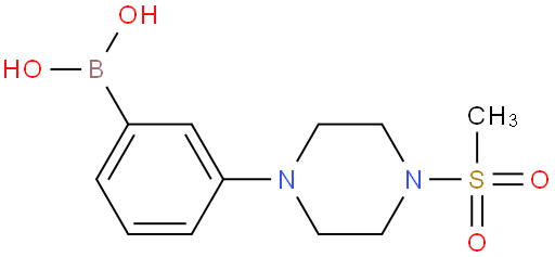 B-[3-[4-(Methylsulfonyl)-1-piperazinyl]phenyl]boronic acid