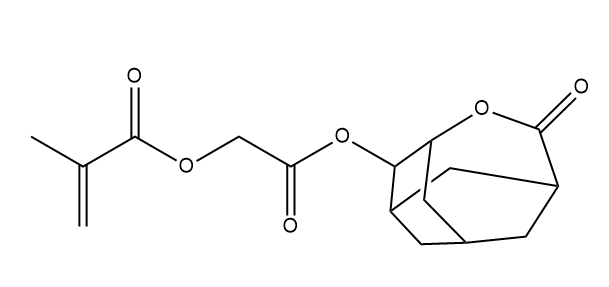 2-Propenoic acid, 2-methyl-, 2-oxo-2-[(5-oxo-4-oxatricyclo[4.3.1.13,8]undec-2-yl)oxy]ethyl ester