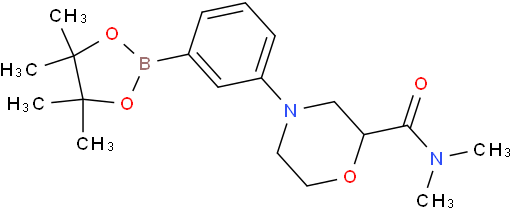 N,N-Dimethyl-4-[3-(4,4,5,5-tetramethyl-1,3,2-dioxaborolan-2-yl)phenyl]-2-morpholinecarboxamide