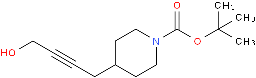 tert-butyl 4-(4-hydroxybut-2-ynyl)piperidine-1-carboxylate