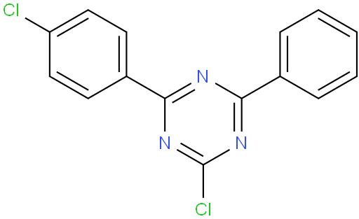 2-chloro-4-(4-chlorophenyl)-6-phenyl-1,3,5-triazine