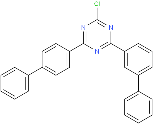 2-Biphenyl-3-yl-4-biphenyl-4-yl-6-chloro-[1,3,5]triazine