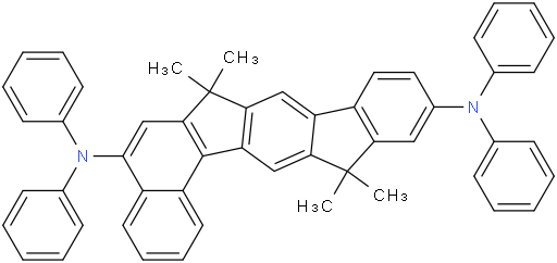 1,2-benzo-3,8-bis(N,N-diphenylamino)-6,6,12,12-tetramethyl-6,12-dihydroindeno[1,2-b]fluorene