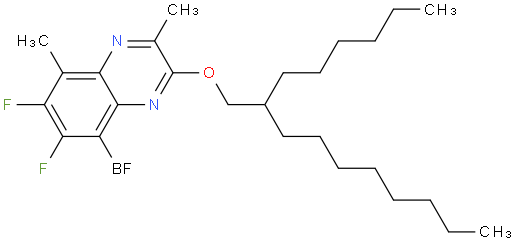 5,8-dibromo-6,7-difluoro-3- methyl-2-((2-hexyldecyl)oxy)quinoxaline