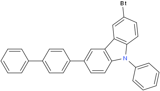 3-([1,1'-biphenyl]-4-yl)-6-bromo-9-phenyl-9H-carbazole