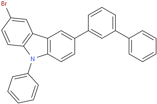 3-([1,1'-biphenyl]-3-yl)-6-bromo-9-phenyl-9H-carbazole