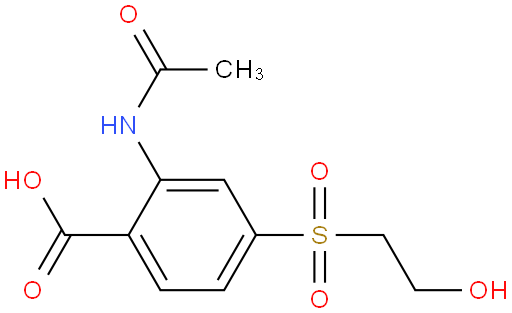 2-(acetamido)-4-[(2-hydroxyethyl)sulphonyl]benzoic acid