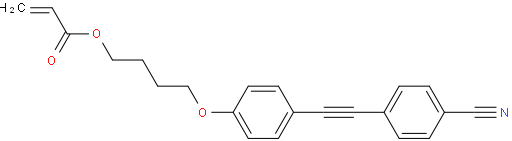 4-(4-((4-cyanophenyl)ethynyl)phenoxy)butyl acrylate