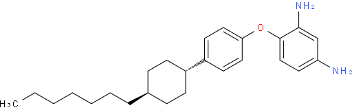 4-(4-(trans-4-heptylcyclohexyl)phenoxy) -1,3- benzenediamine