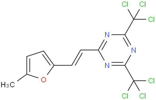 2-[2-(5-METHYLFURAN-2-YL)VINYL]-4,6-BIS(TRICHLOROMETHYL)-1,3,5-TRIAZINE